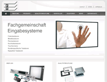 Tablet Screenshot of fachgemeinschaft-tastaturen.de
